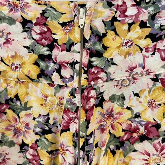 Vintage 1990s Flowy Floral Skort Size XS - Picture 5 of 12
